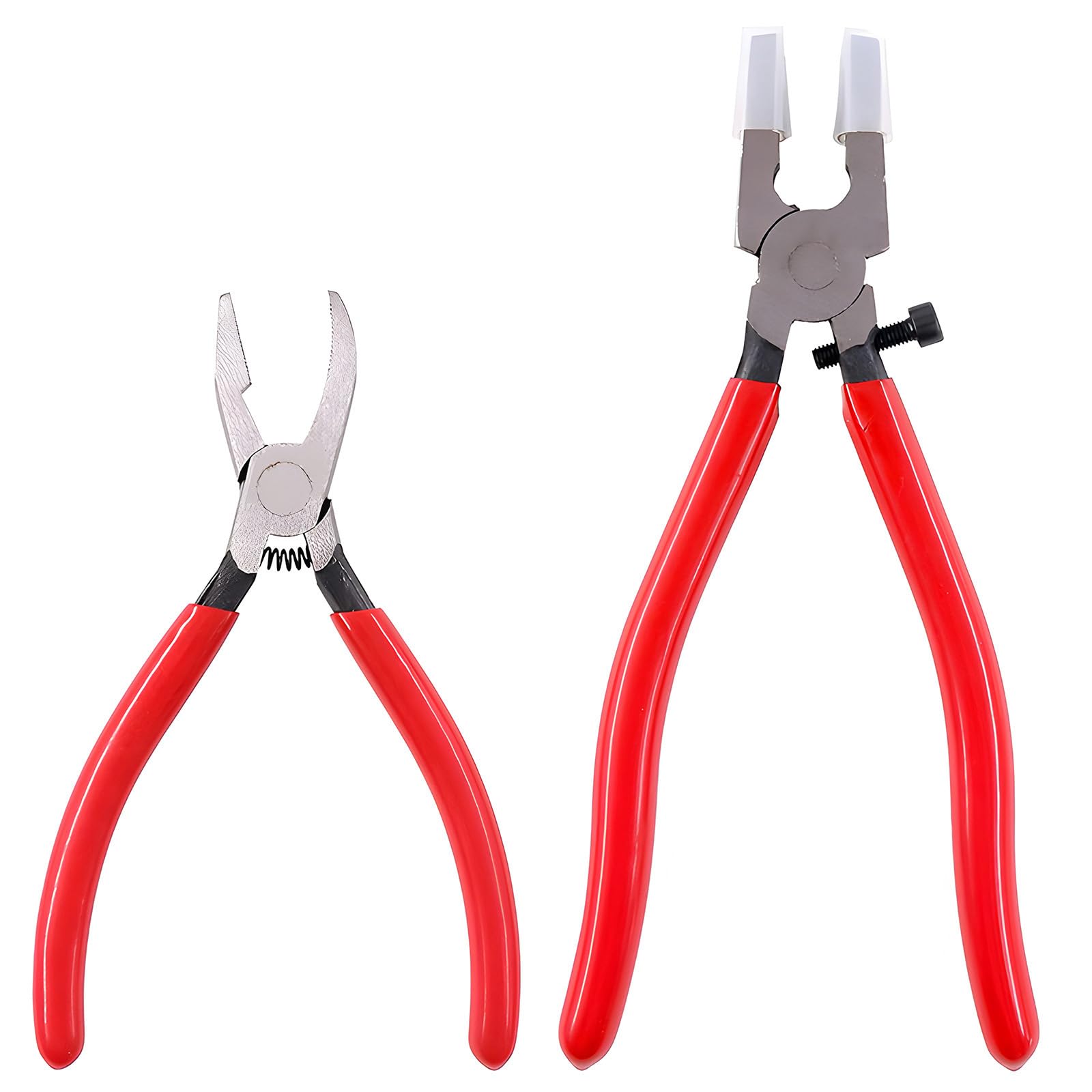 Glass Running and Breaker Pliers Set, 2-Piece, Rubber Tips, for Stained Glass and Mosaics-image-39