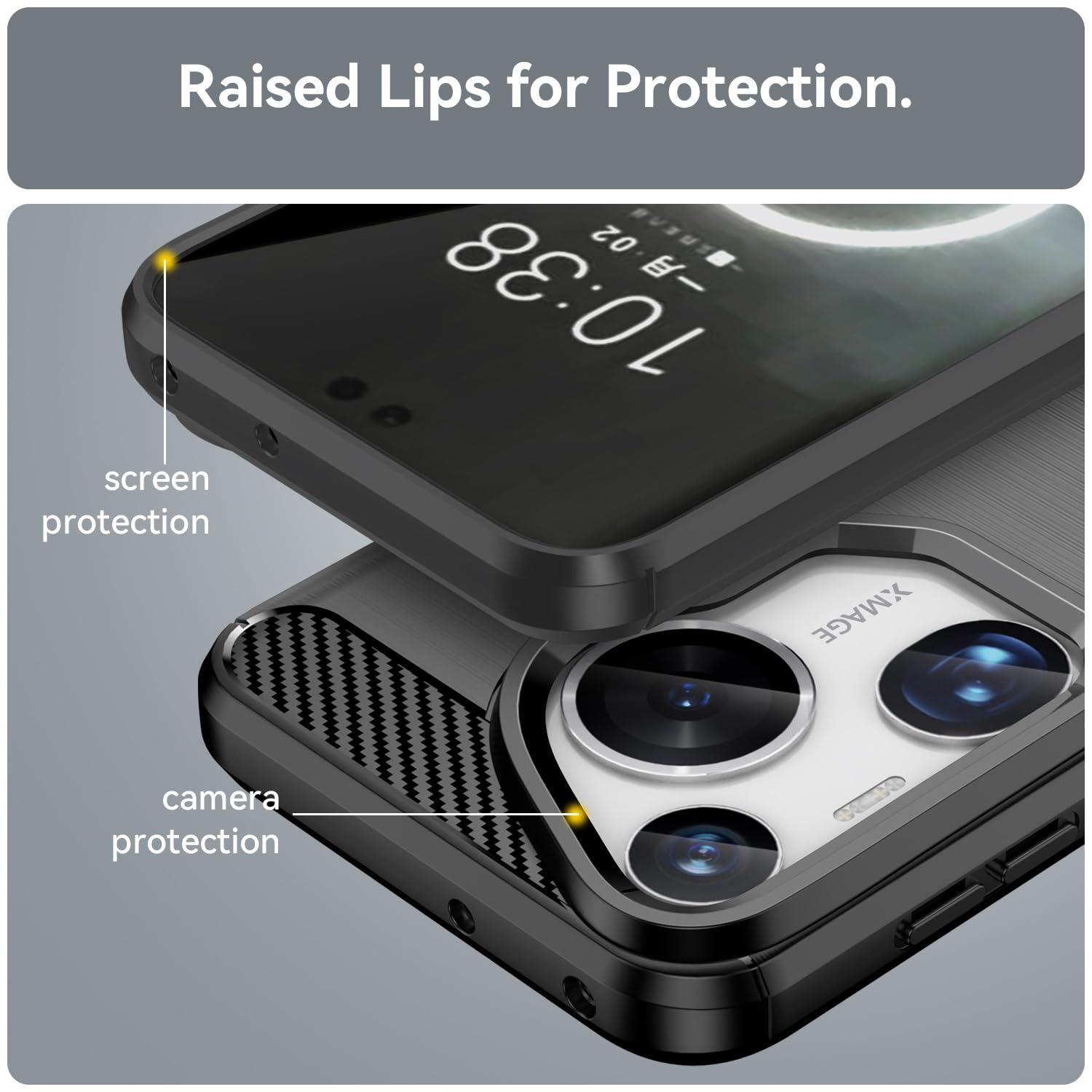 BRAND SET Custodia Per Huawei Pura 70 Ultra,Premium PU & Bordo Morbido