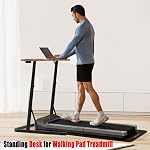 Adjustable Standing Desk for Walking Pad Treadmill, Desk for Cycling/Bike, Workstation Standing for Treadmill Cycling, Trainer Stand Table for Indoor,Attachment,Bar for Walking Pad