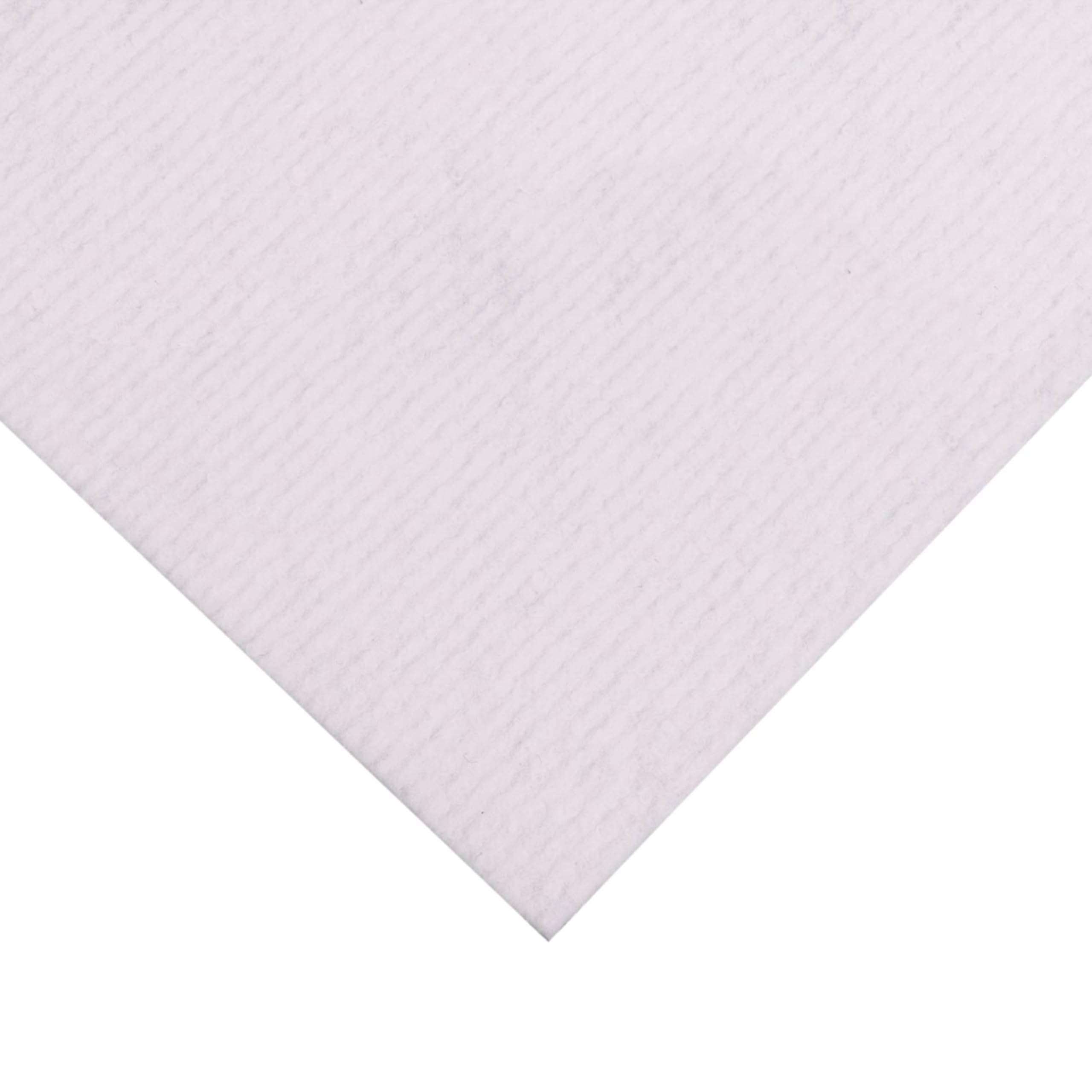 Primaflor Rips Messeteppich Dublin | 100x500 cm | Weiß | Meterware | Gerippte Polypropylen-Meterware für Messe, Event und Hochzeit; Bfl-s1, 3 mm hoch, zuschneidbar