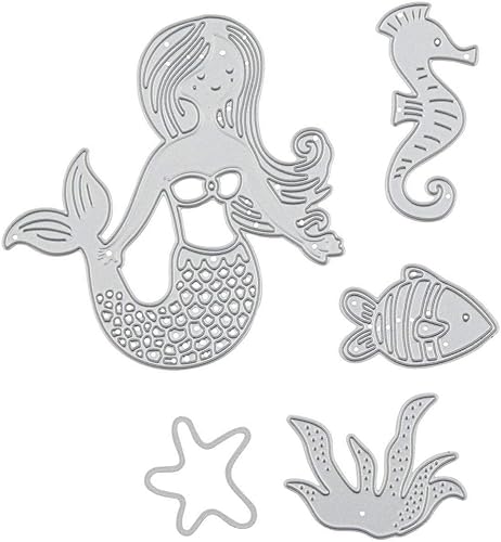 Troquel de corte Mermaid & Sea Life - Manualidades para niños y actividades divertidas en el hogar
