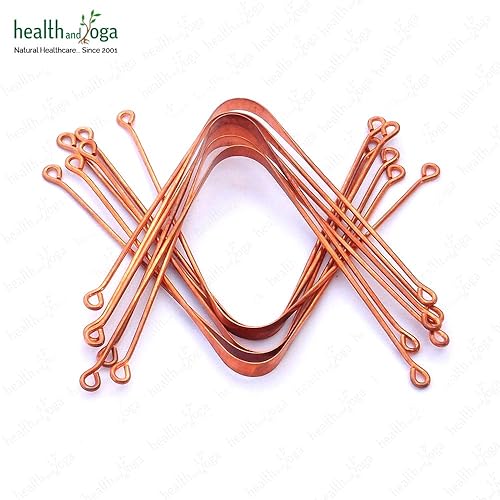 Miniatura 8 de Limpiadores de lengüeta de cobre HealthAndYoga TM 12 unidades