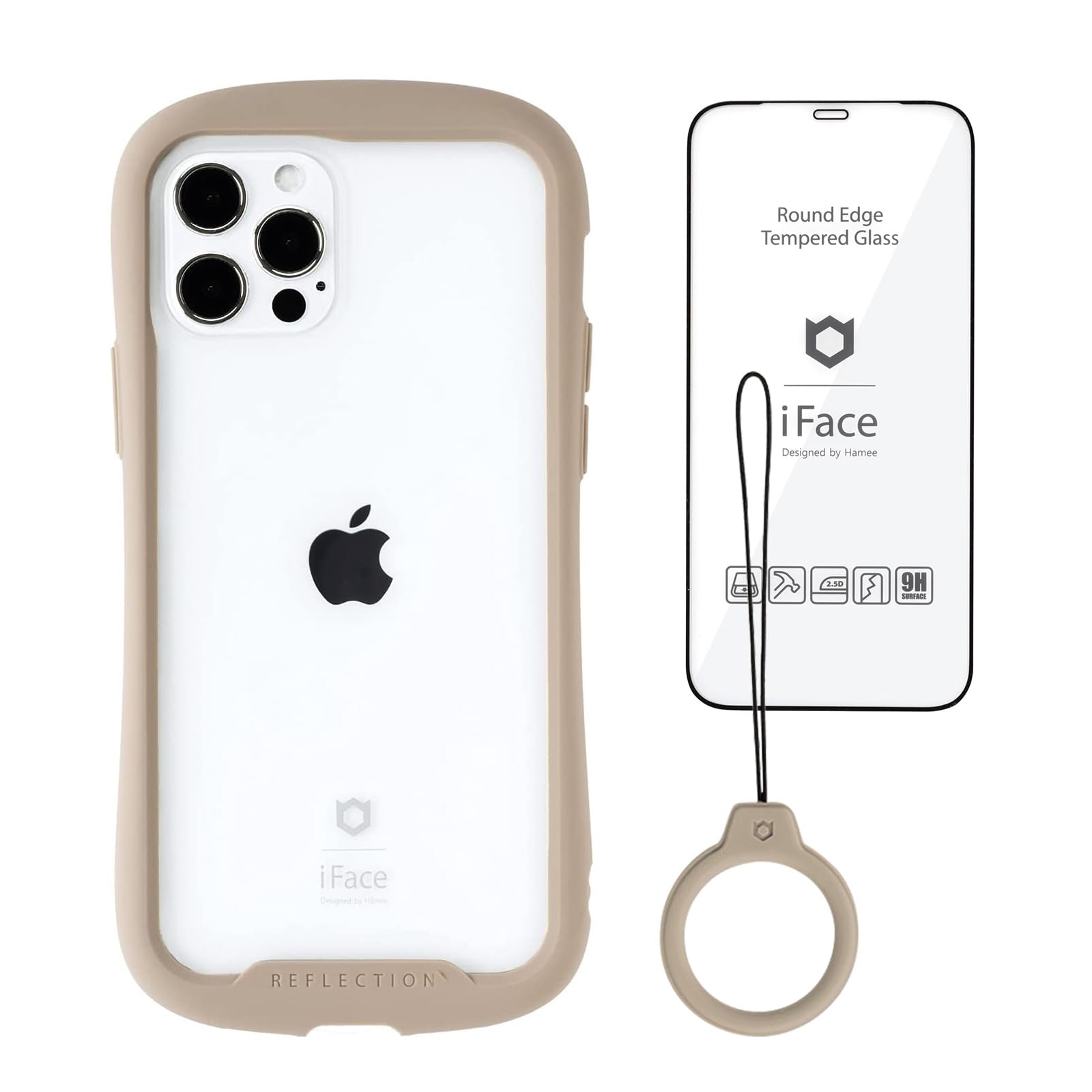 Amazon.co.jp: iFace Reflection iPhone 12 Pro 用 ケース 強化ガラス