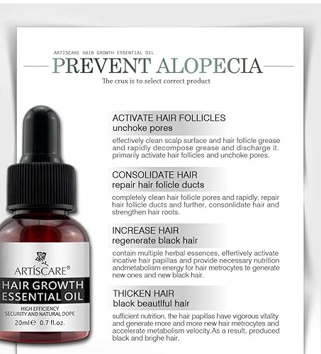 Miniatura 5 de Aceite esencial para el crecimiento del cabello para mujeres y hombres, mejora el cuidado del cabello dañado, suero para el cuero cabelludo,