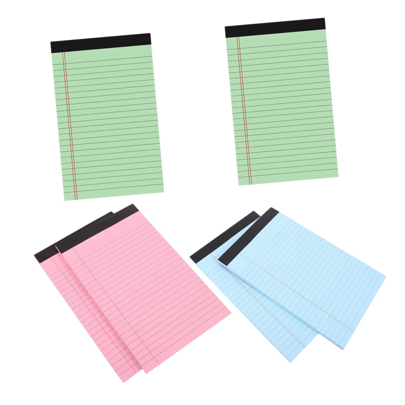 Blocchi di Cancelleria Legale 6 Pezzi in Carta, Fogli a Righe | Tearable Pages, Formato Compatto per Planning e Uso On The Go, Decorazioni Scuola per Insegnanti e Ufficio