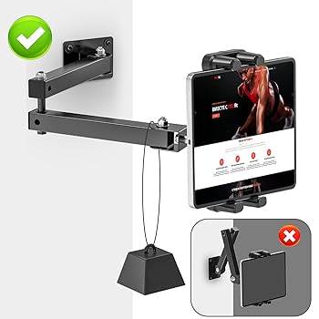 Tablet Arm Tablet Wall Mount Holder For Ipad,Portable Monitor Stand Mount For 15 6 Max Aluminum Alloy 360 Adjustable Foldable Tablet Holder For Kindle Work For 4 7 12 9 Ipad Pro