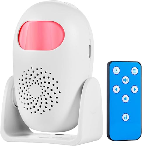 Vista 9 de Alarma con sensor de movimiento con 17 campanillas, 3 modos de alarma, 4 niveles de volumen, alarma inalámbrica con detector de movimiento