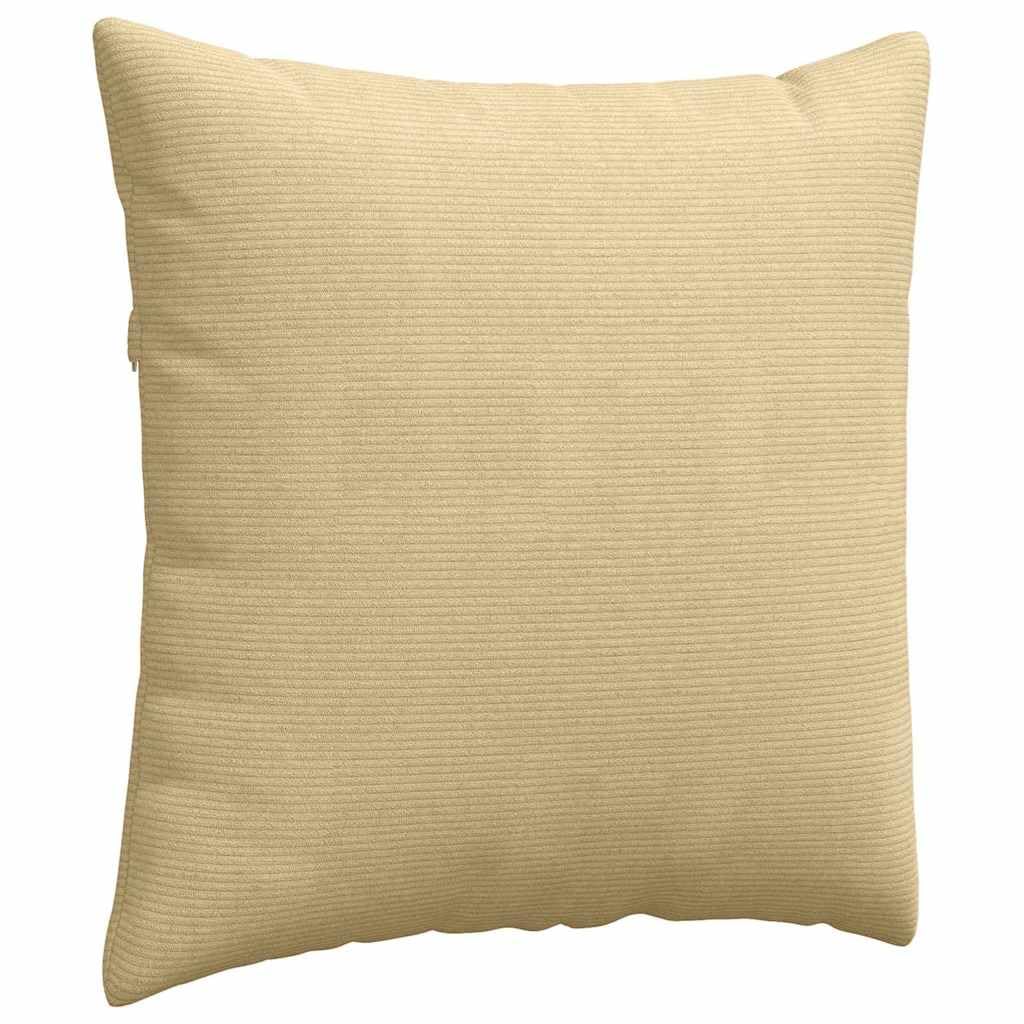 2 cuscini da divano in velluto a coste, 80 x 80 cm, con rivestimento sfoderabile, moderni cuscini decorativi in morbido tessuto a coste, per soggiorno, camera da letto e salotto