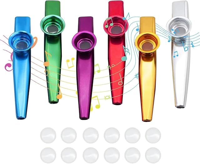 Kazoo instrument perkusyjny, 6 sztuk, metalowe zabawki dla przedszkolaków, instrumenty muzyczne dla dzieci, instrumenty gitarowe, skrzypce