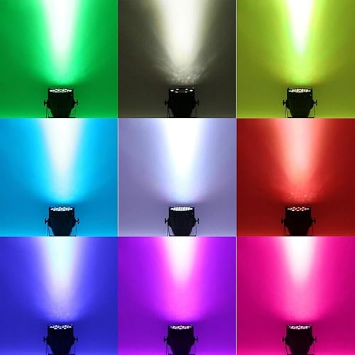 Miniatura 6 de TC-Home Par Light 54X3w LED RGBW DJ Iluminación DMX PAR64 8 CH Iluminación de la etapa Disco Partido Sound-actived Etapa Luz de lavado de pared