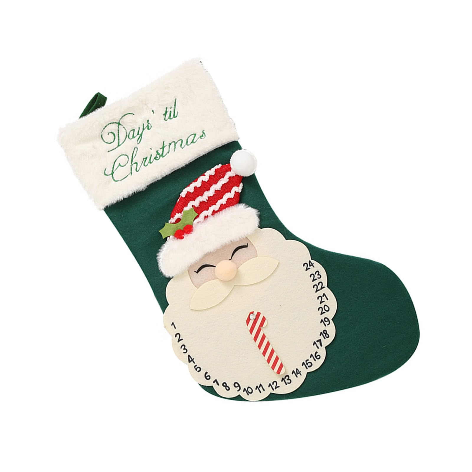 Hsioluted Festival Santa and Snowmans Knitting Christmas Stocking Stylish Home Decoration for Fireplaces and Tree Display Polyester Christmas Stockings
