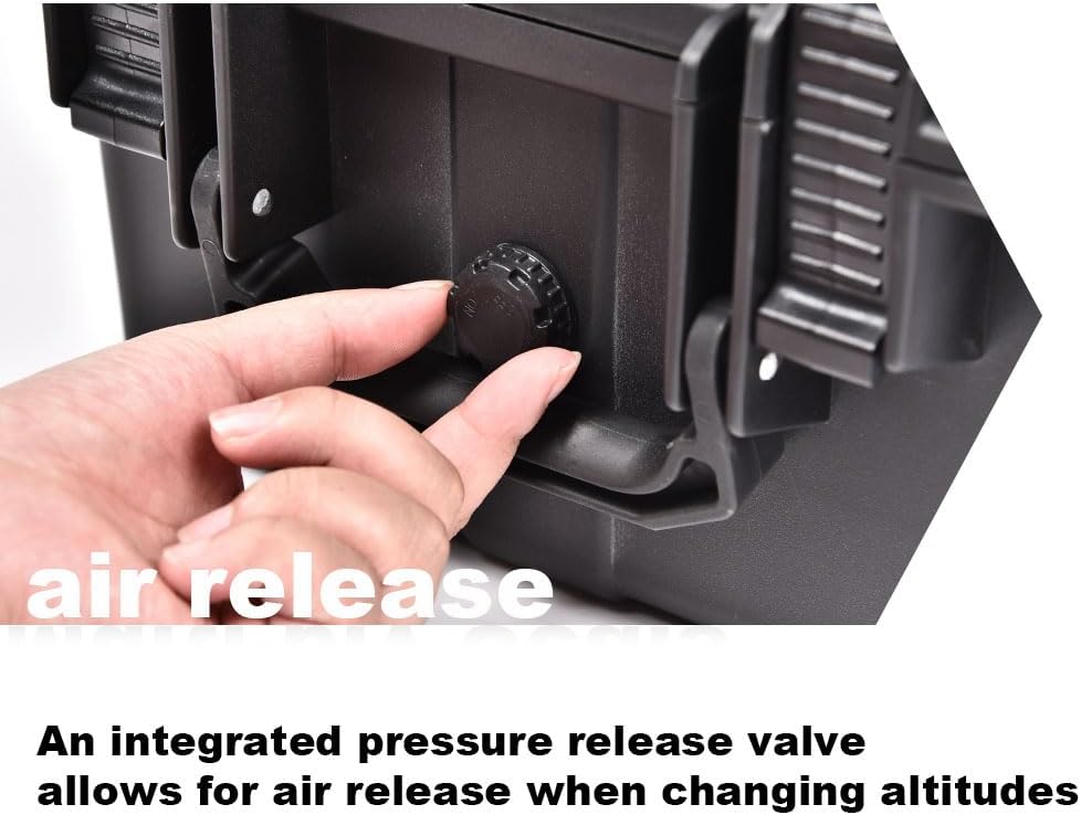 Storage Box for Collectible Cards, Tools, Screws, Craft Supplies DIY Adjustable Organizer Box with Removable Dividers & Protective Foam, Lightweight Stackable Storage Container Black Buckle