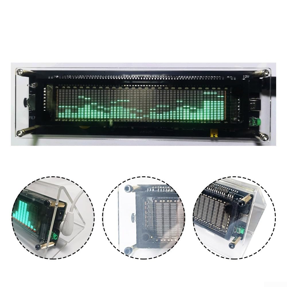 Analizzatore di spettro audio avanzato con apprendimento del rumore e display VFD per gli appassionati di musica (JVFD2517 (JVFD2515 (wide))