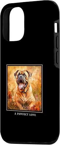 Miniatura 2 de iPhone 14 Bull Mastín Perro Jardín Flores Pintura Mascota Mamá Papá Caso