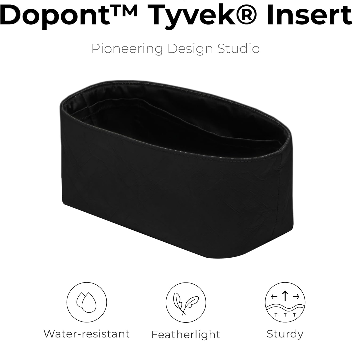 Purse Organizer Insert for LV Vanity PM Handbag,Custom Fit Inside Premium Matte Black Lightweight WaterResistant Tote Bag Insert - Image 4