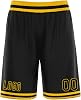 Custom Men Youth Basketball Shorts Performance Athletic with Pockets Stitched Number Workout Fitness Gym Shorts