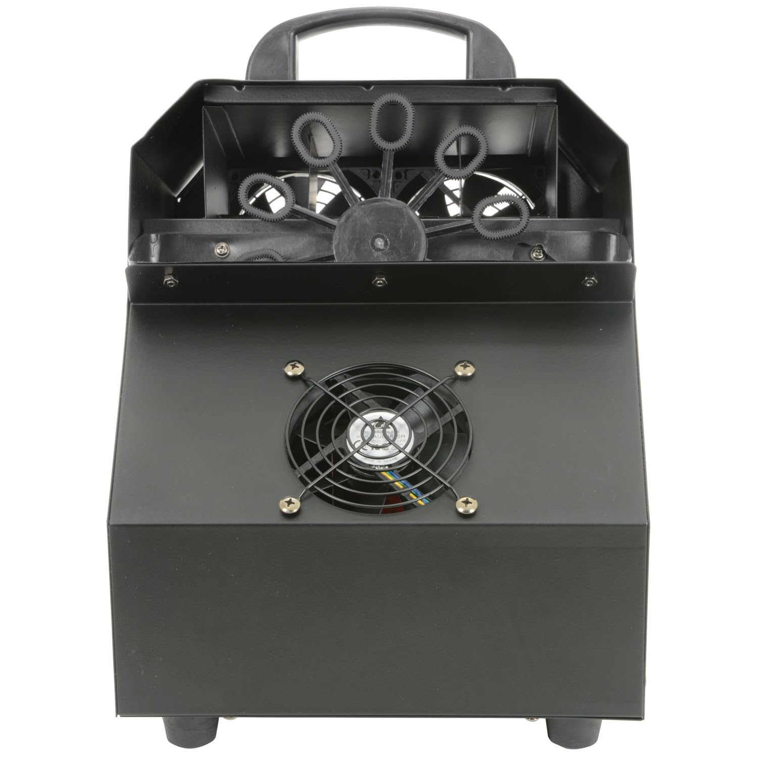Macchina Bolle Professionale Bubble Box con Telecomando Wireless 700ml – Generatore Bolle Alta Produzione per Feste Eventi DJ – 3 Ventole, Struttura in Acciaio, Effetto Scenografico