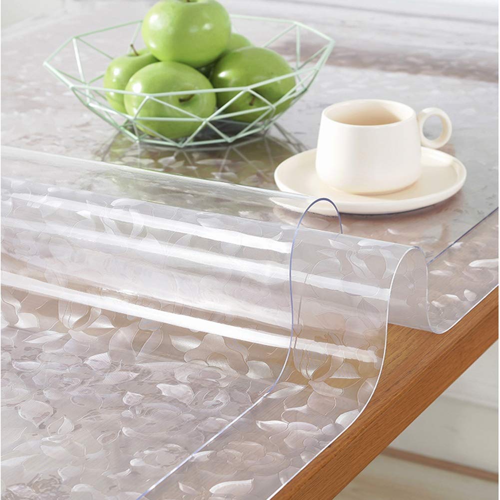 Tovaglia In PVC Trasparente Ybaymy - 100x200 Cm, Spessore 2 Mm - Foto 8