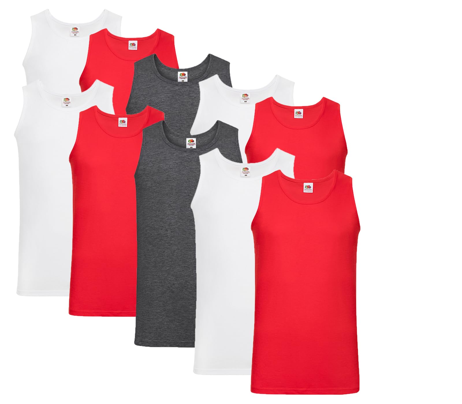 Fruit of the Loom Herren Athletic Muskelshirt (10er Pack)