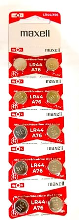 Maxell LR440-10PK LR44 Batteries Pack of 10