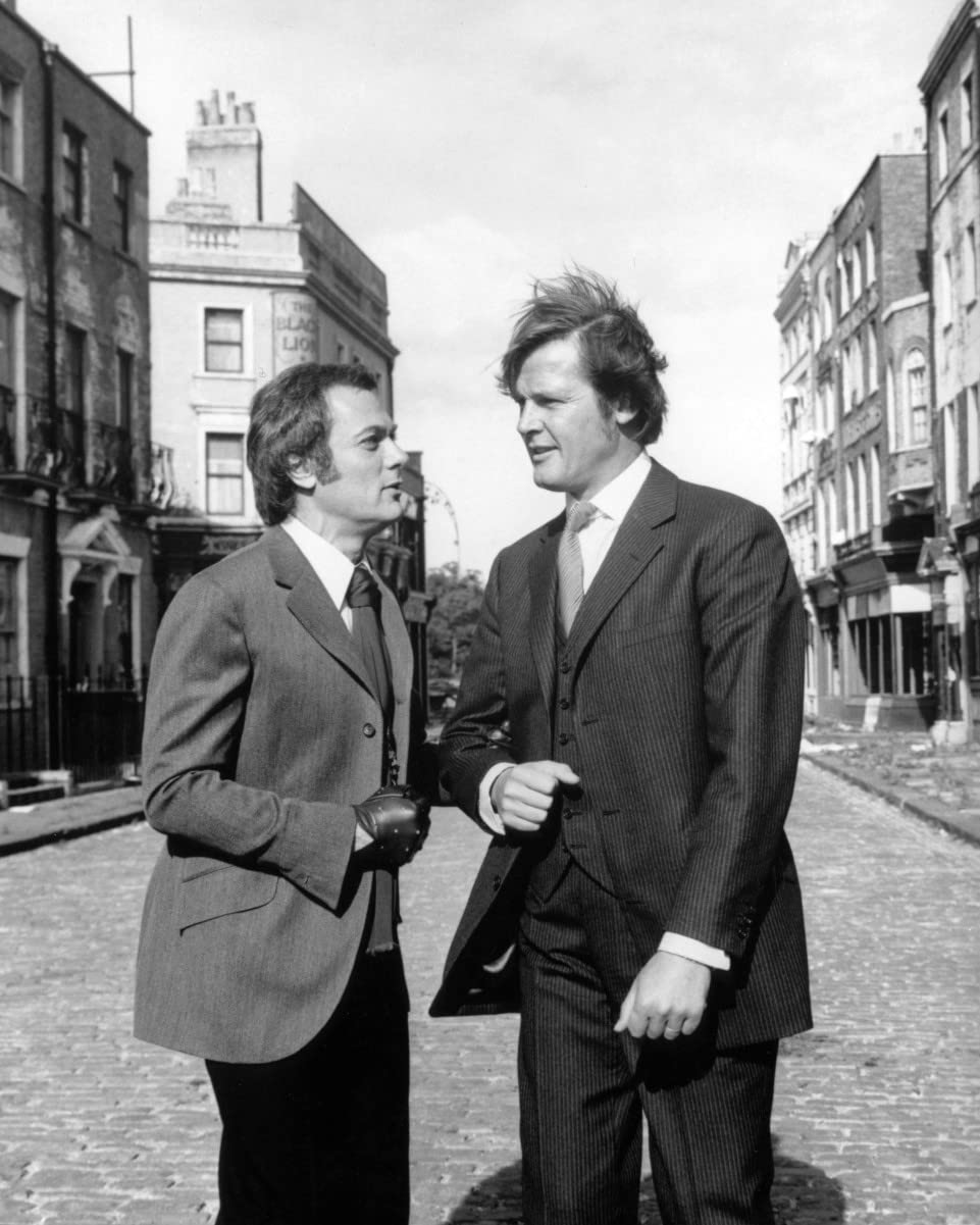 Black And White The Persuaders (Tv) Tony Curtis, Roger Moore 10X8 Photo