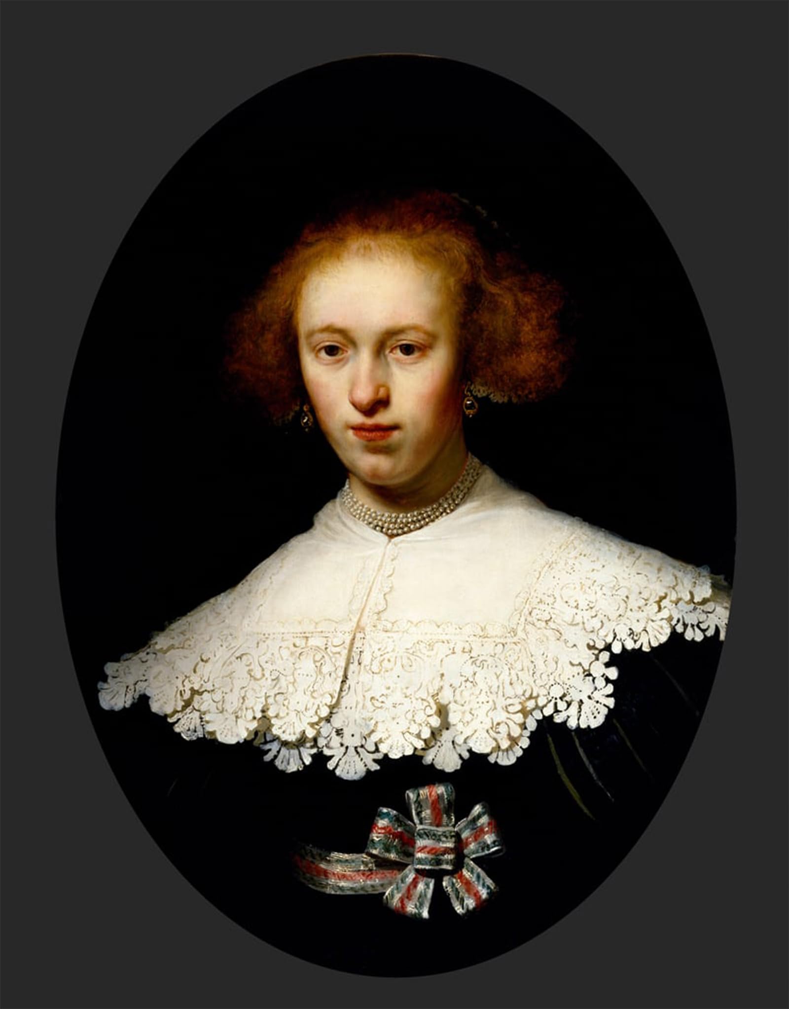 SERENDIPITP Vintage Wall Art Canvas Nordic Poster Canvas Print Picture Portrait of a young woman by Rembrandt van Rijn Wall Art Poster for Home Decor 60x90cm