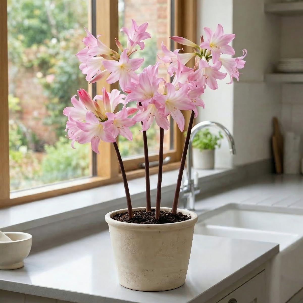 Amaryllis Zwiebel Belladonna – 1 Blumenzwiebel, aus Holland