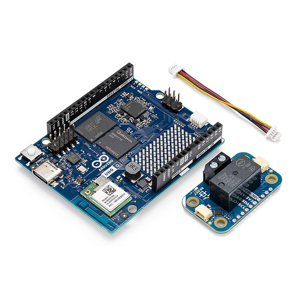 Arduino UNO Q 4GB + Modulino Latch Relay  PlugandPlay HighPower Switching Module Bundle for AI, IoT, Robotics & Prototyping | Linux + Arduino | NoSolder Modular Expansion