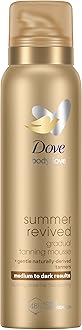 Summer Revived Medium to Dark Gradual Tanning Mousse – Self-Tan with 48-Hour Hydration, Streak-Free & Lightweight Formula for a Natural-Looking Bronze Glow 150ml