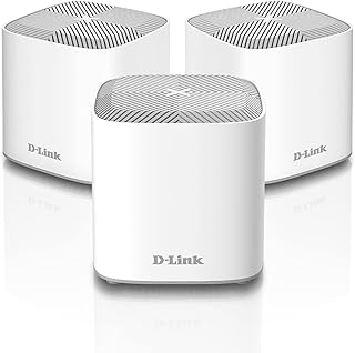 D-Link COVR AX1800 Whole Home Mesh Wi-Fi 6 System - Up to 6500 sq.ft. Coverage, Voice Control w/Amazon Alexa and Google Assistant, Enhanced Parental Controls, 3-Pack (COVR-X1863)