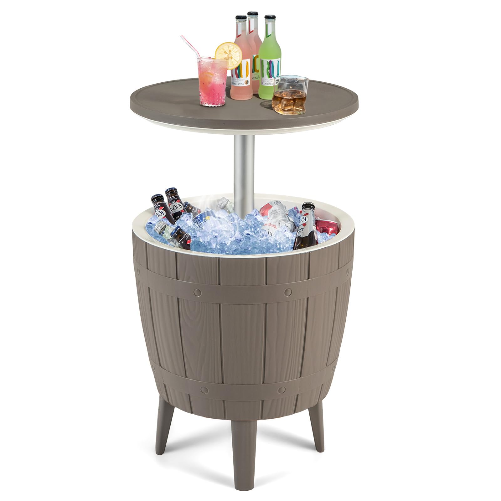 Coolers On Sale Prime Tangkula Outdoor Cool Bar Table, Rattan