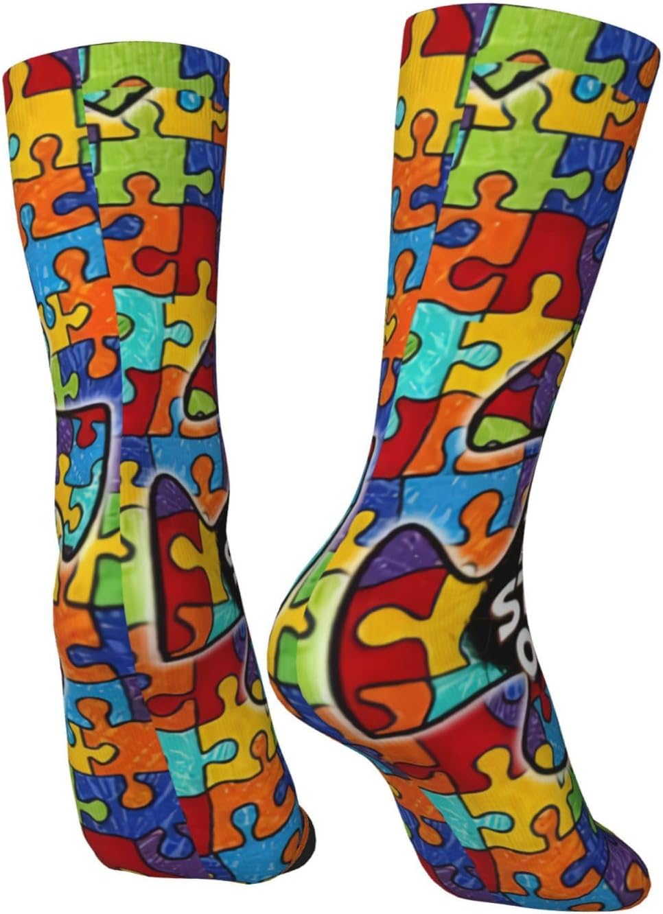 Autism Awareness Socks Men Women Cute Autism Novelty Crew Sock Stockings Casual Sports Socks - Image 5