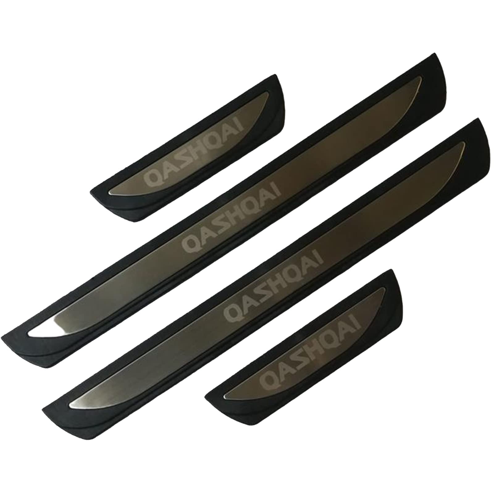 EAGLEG Car Door Sill Protector for Nis-san QASHQAI J10 J11 2016-2022 4PCS Scuff Plate Stainless Steel Stickers Accessories,Silver