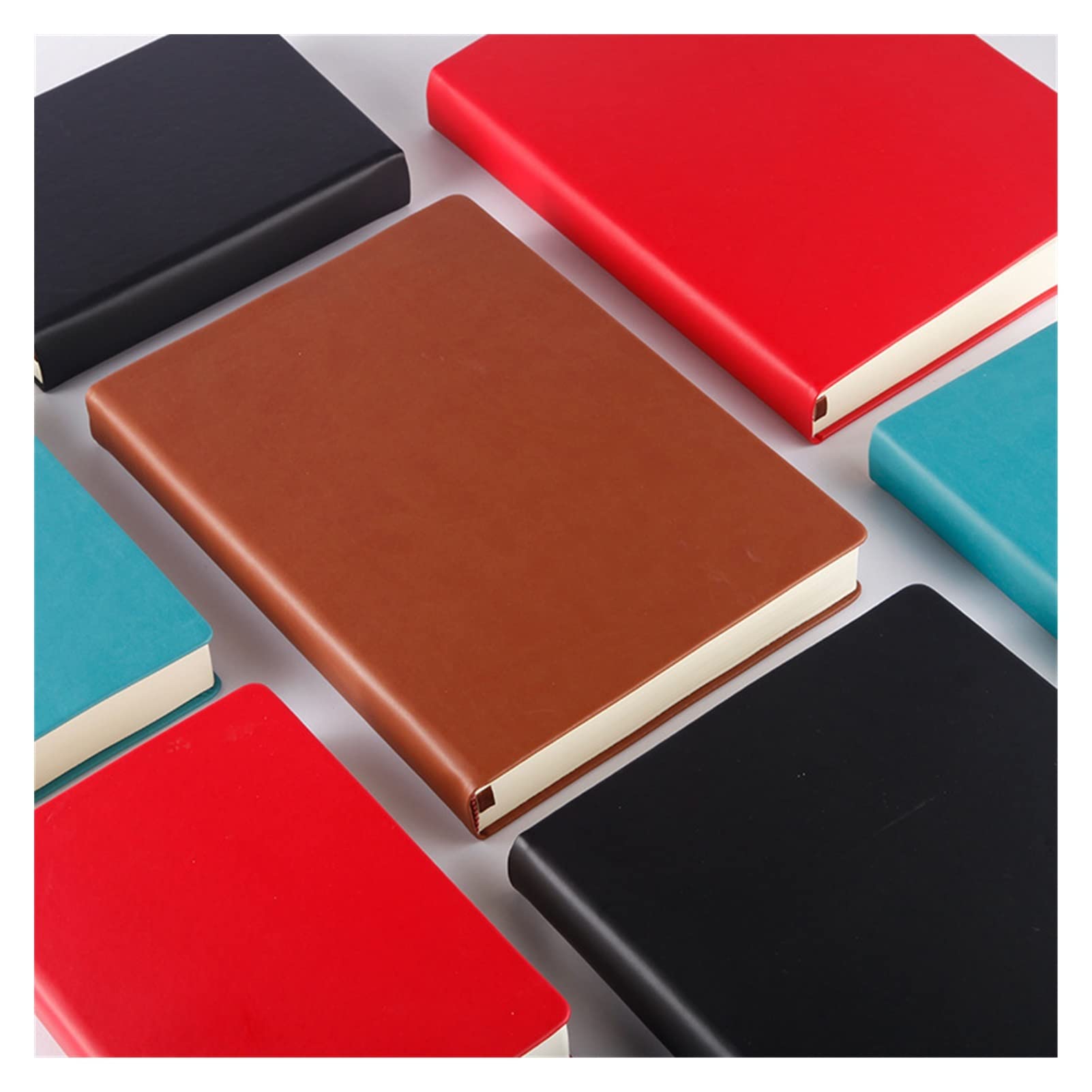 Notebook Superbickbook Super Blank 330 fogli pagine bianche Utilizzare come diario, rivista viaggiante, sketchbook A4, A5, A6 Copertura morbida in pelle (Color : A Red, Size : A4)