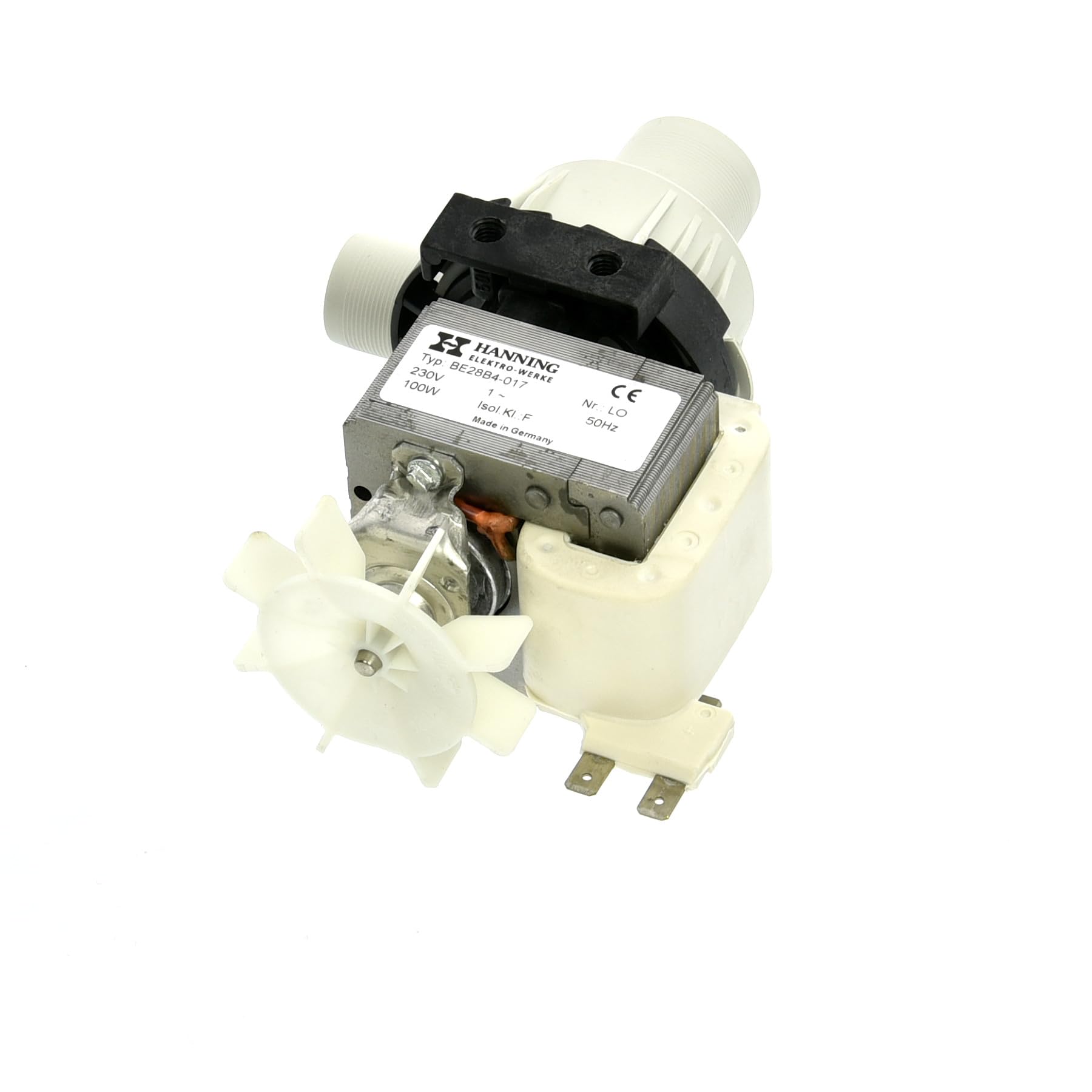 Hanning Ablaufpumpe BE28B4-017 für Kombidämpfer und Heißluftofen Rational 3002.1000 230V 100W 50Hz Eingang ø 30mm Ausgang ø 24mm, CLine, CM101G, CM61G, CC101, CCM102, CD202, CD61, CPC102, CPC202