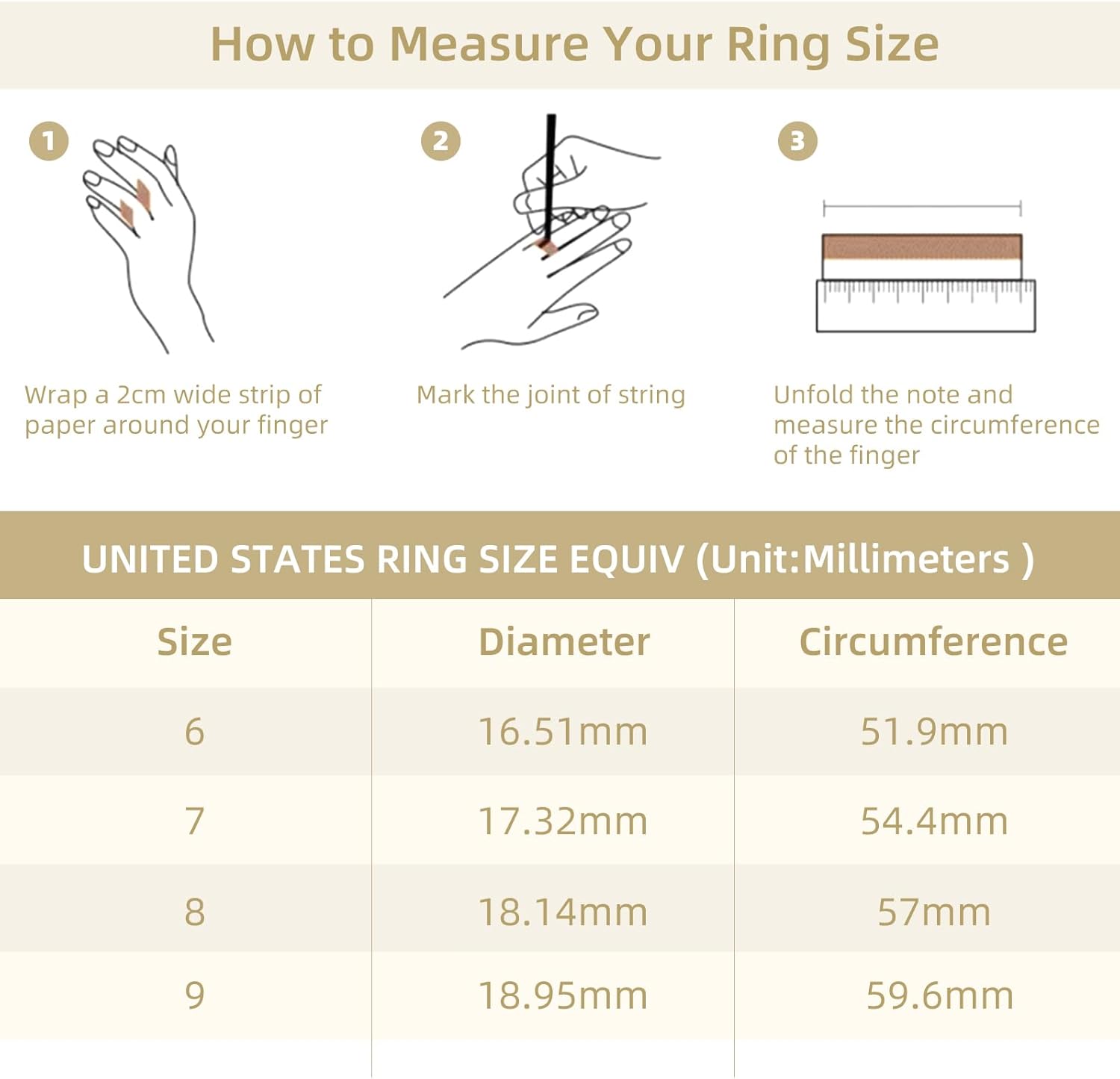 Butterfly Ring for Women, Gold Plated Wedding Engagement Ring Band Birthday Jewelry for Her Mom Wife Christmas - Image 7