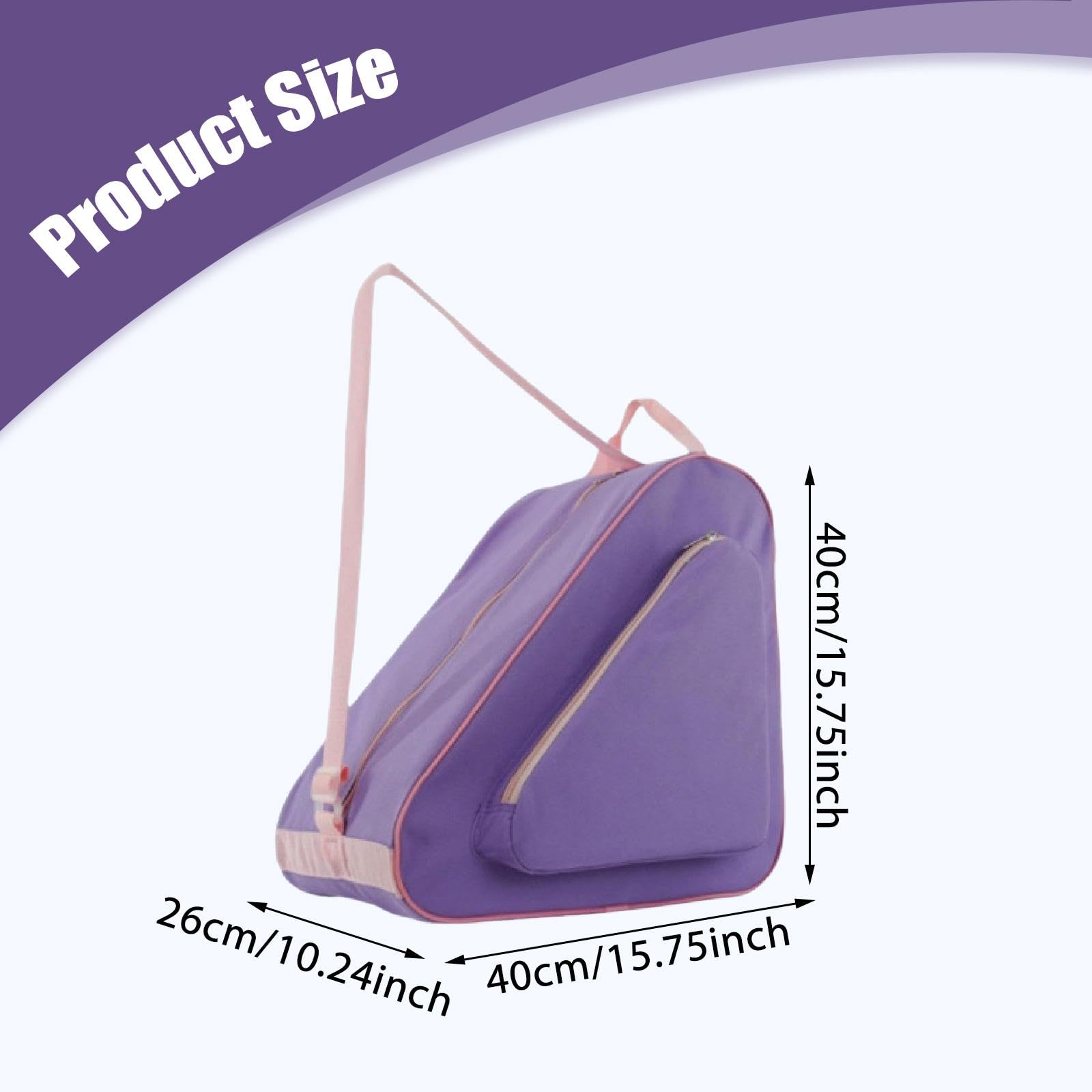Sac de Transport pour Patins à Glace, Accessoire de Mode Outdoor, Rangement pour Patins, Cadeau Unisexe, Sac de Transport pour Patins de Hockey sur Gl