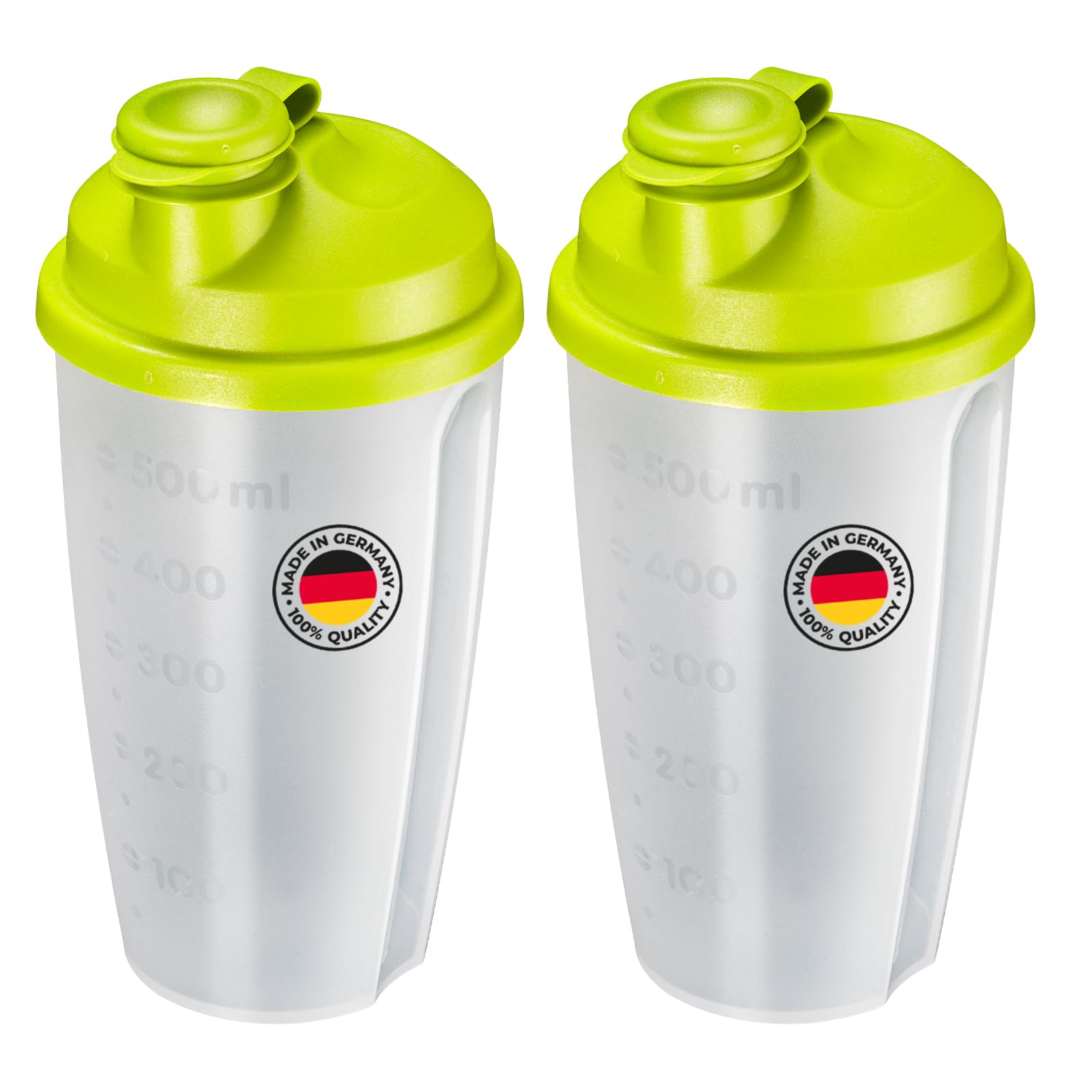 Westmark Apple Green Dressingshaker Mixery, 2 Pcs – Large Shaker With Removable Mixing Disc And Measuring Scale For Preparing Dressings And Shakes – 0.5 L