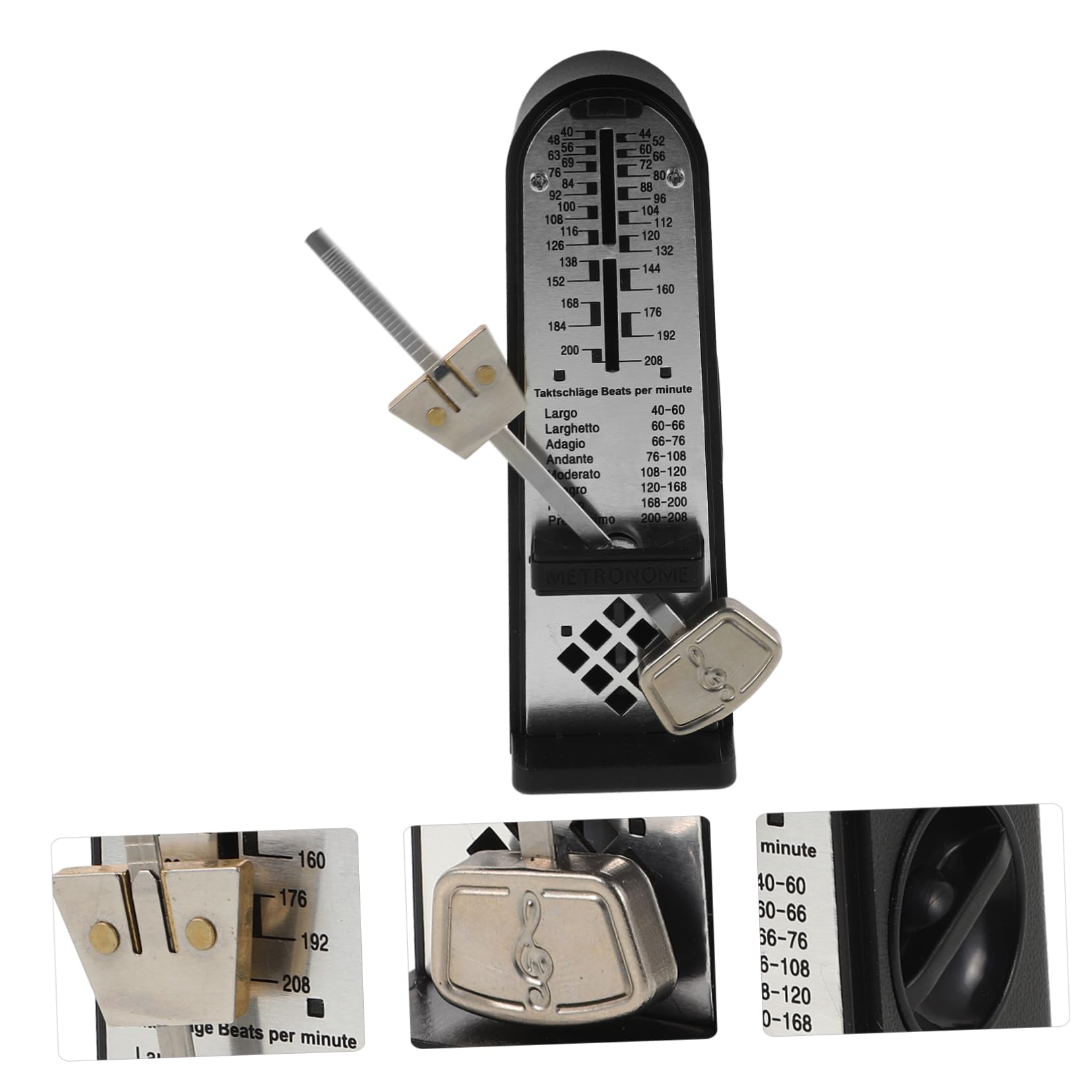 ibasenice 5pièces Mécanique Portable Pour Guitare Piano Violon Et Instruments Pour Pratique Volume Et Pratique