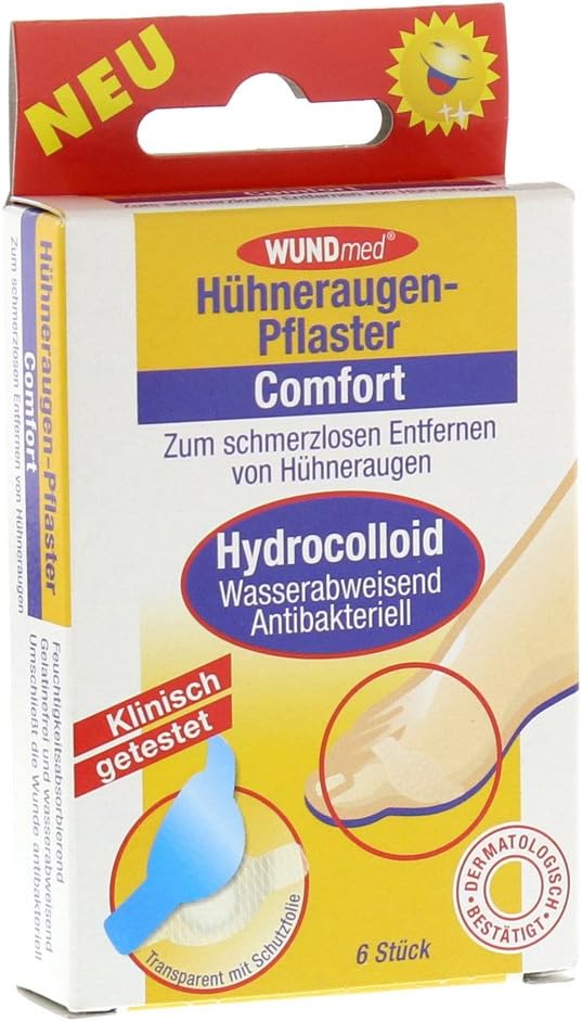Comfort Hydrocolloid Corn Plasters Pack of 6