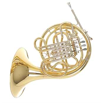 Amazon | 4 キー複列フレンチ ホルン楽器 B フラットから F 真鍮