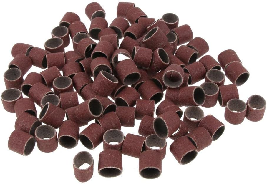 MERISHOPP®100 Pieces Sanding Drums Sanding Bands Sleeves For Rotary Tools 180#|Home & Garden | Tools | Power Tools