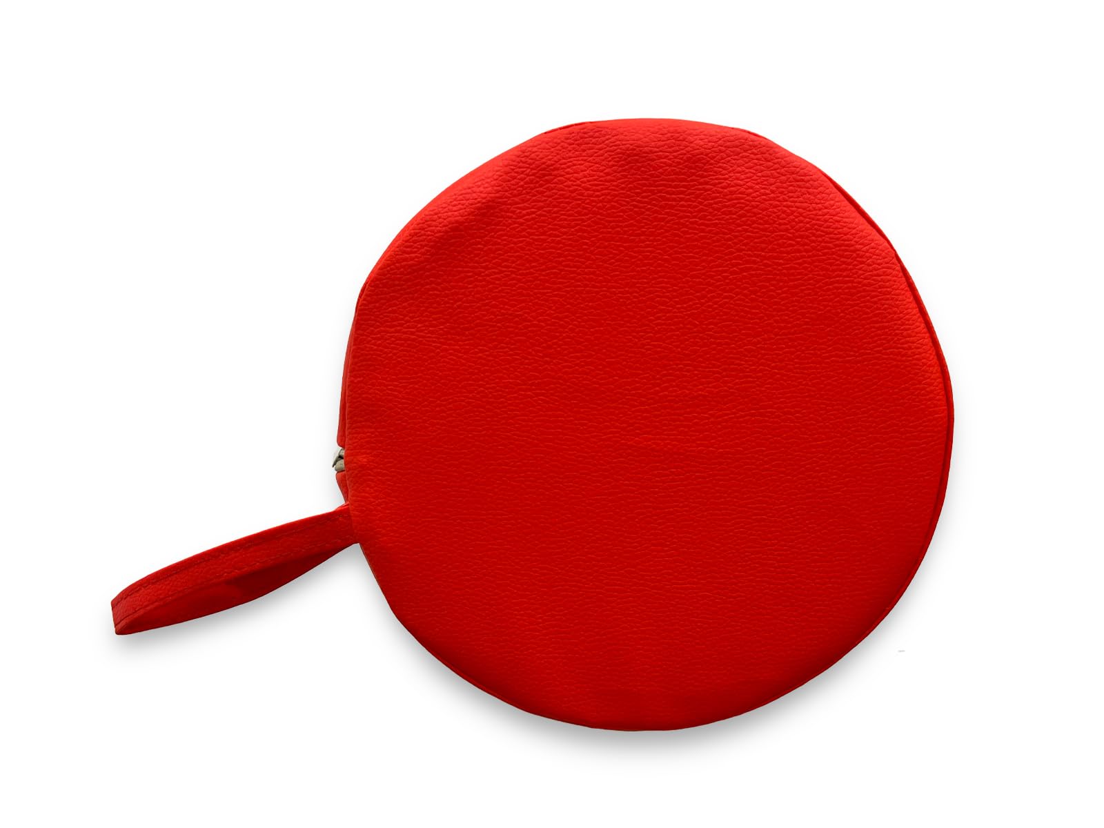 QUIRUMED Cuscino a Rullo, 55 x 20 cm, Rosso, Similpelle, Ergonomico, Imbottito in Schiuma, per Yoga, Fitness, Massaggio