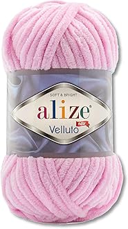 100 g Alize Velluto Wool in 30 Selection (31 | Baby Pink)