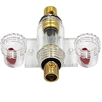 Vista 4 de ZOOKOTO Bloque de fusibles AGU en línea de 60 amperios para cable de calibre 4/8/10 con fusibles de tubo, 2