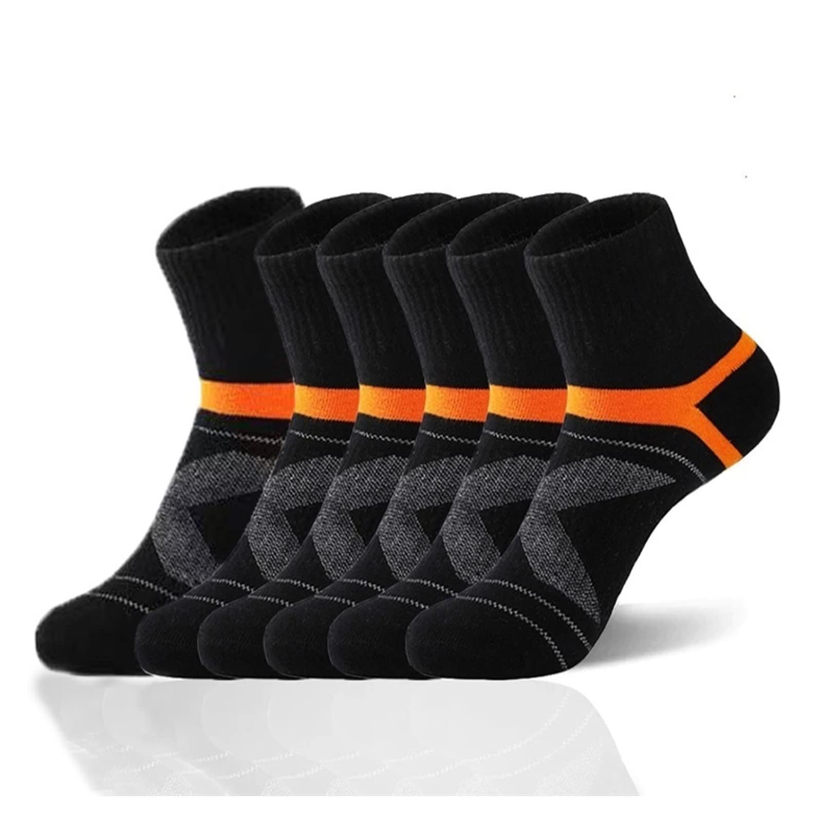 PAXAS Calzini per Gli Uomini Cotone Autunno Uomini Calzini Running Inverno Casual Traspirante Attivo Calzini Stripe Sport Calzini (Color : 10, Size : EU 38-42.5)