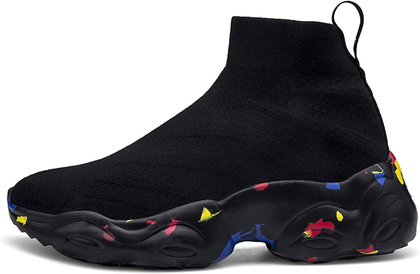 SUNROLAN Fashion Sneakers for Women Lightweight Athletic Running Shoes Breathable Walking Short Sock Shoes