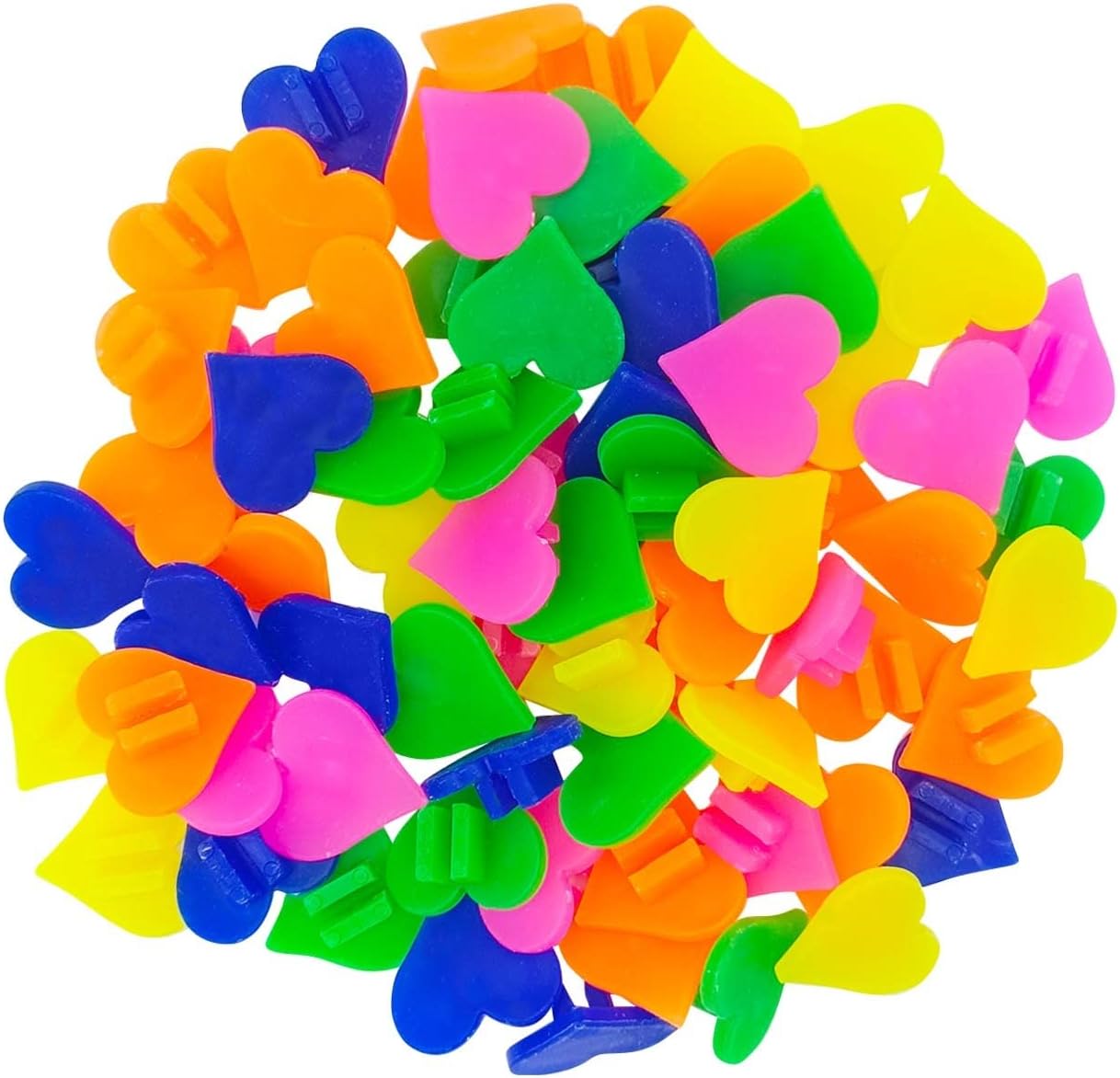 WEIYON Bicycle Spoke Beads 72PCS Plastic Small Mixed Color