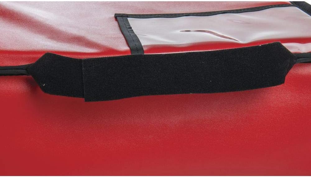 HUBERT Commercial Insulated Meal Delivery Bag, Red Food Delivery Bag for Hot and Cold Dishes, 16" L x 16" W x 6" H