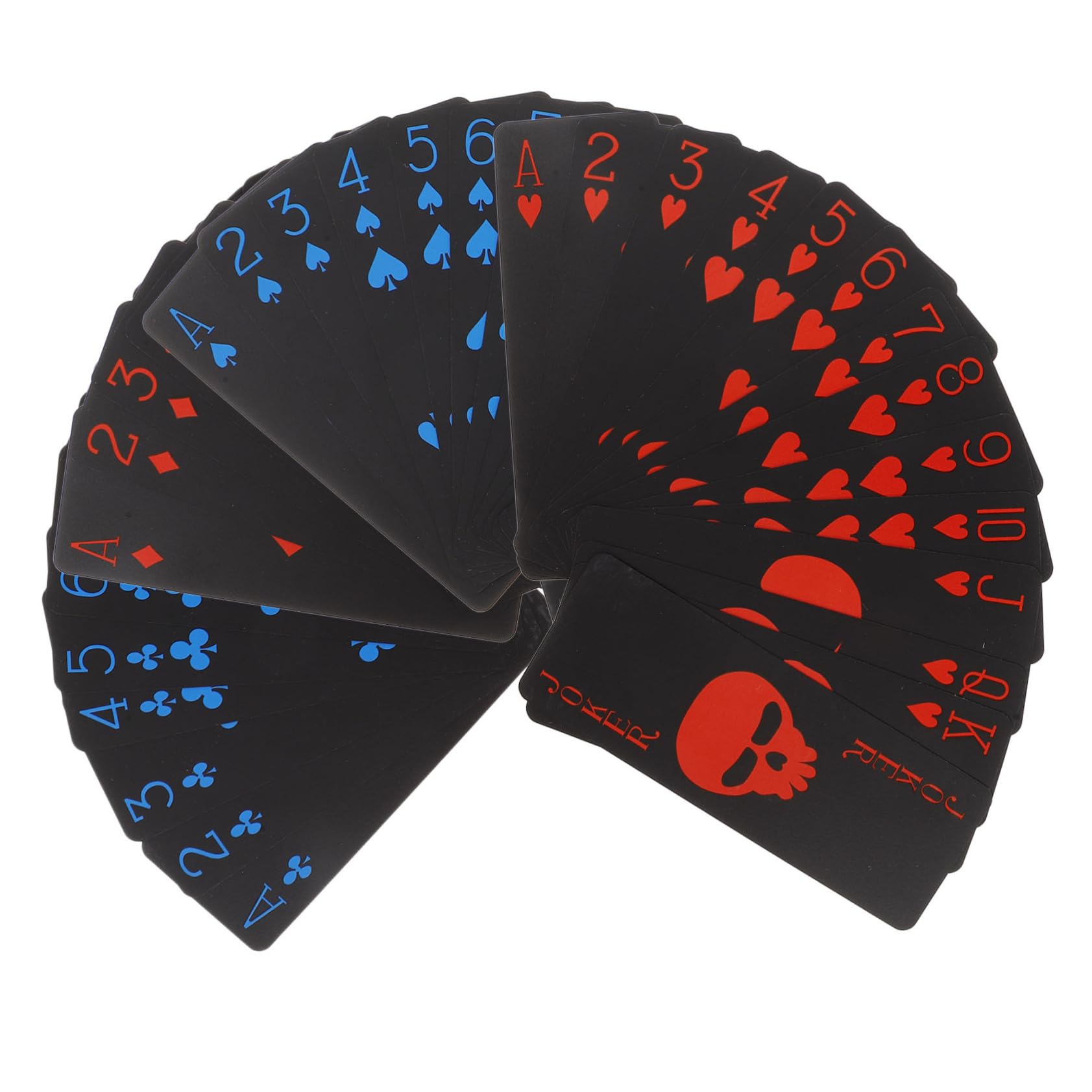 FRCOLOR Carte da Impermeabili con Design PVC per Serate e Halloween per Giochi Piscina e Divertimento Adulti